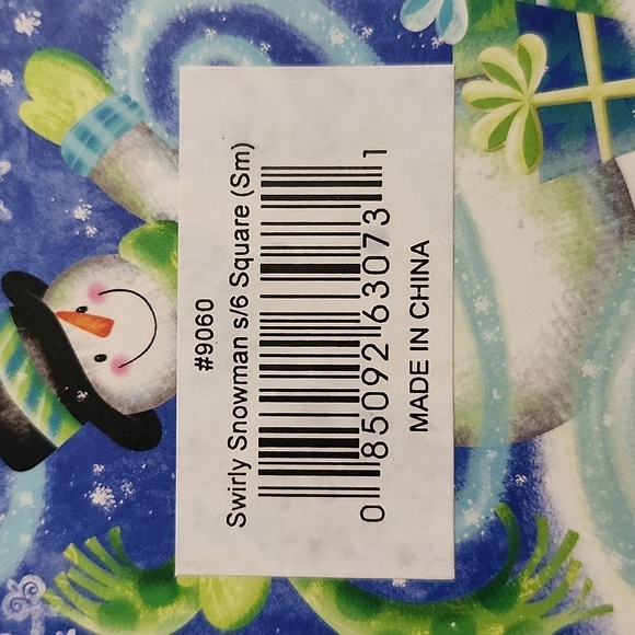 NWOT Swirly Snowman Stacking Holiday Cardboard Boxes - Picture 5 of 16